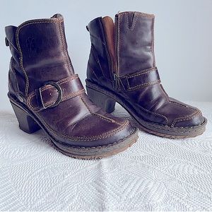 Josef Seibel EU38/US8 Women’s leather boots ‘Spirit of Nature’ Zipper Buckle EUC